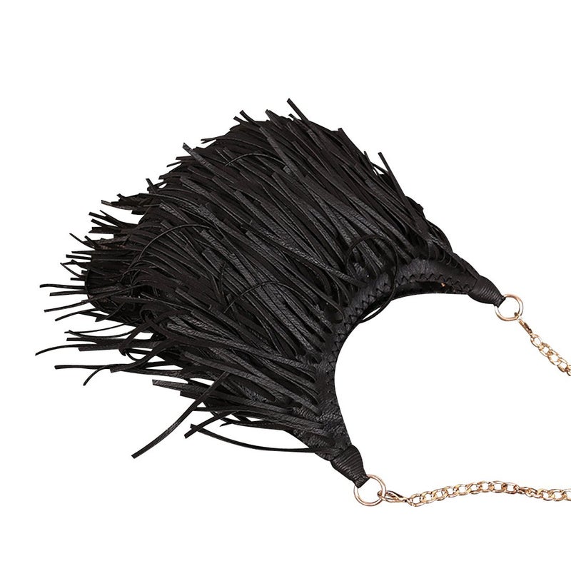 Lanpet Women Fringe Tassel Cross Body Bag Leisure Shoulder Bag - Image 4